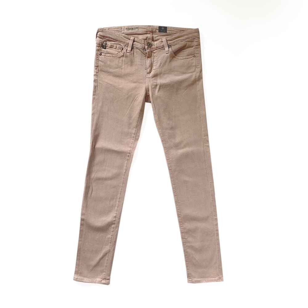 EUC AG Rose Nude Colored "The Legging Ankle Super Skinny" Jeans